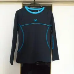 Mizuno 長袖アンダーシャツ ダークブルー