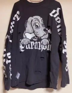 GALFY ガルフィー病みに染まりし 中型犬 長袖Tシャツ Lサイズ 地雷