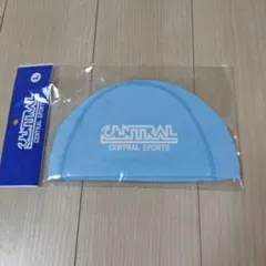 セントラルスポーツ　水泳帽　水色　黒　2点セット　サイズL