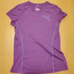 PUMA パープル ショートスリーブ トップス