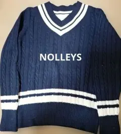 NOLLEY'S 　ネイビー チルデンセーター
