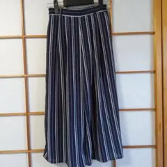 CLACIER ストライプ キュロットスカート M