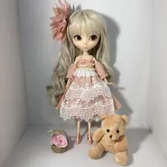 最終価格 1/6ドール プーリップ カスタムドール ピンクワンピースの 