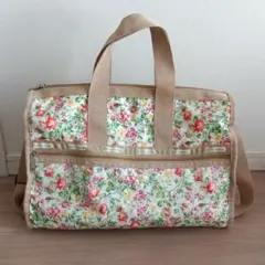 レスポートサック 花柄ボストンバッグS