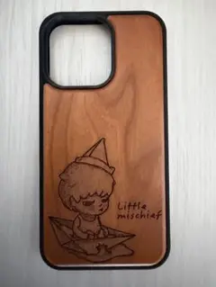 iphone13pro木製キャラクターiPhoneケース