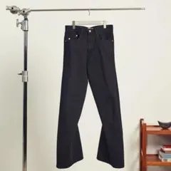 NVRFRGT 3D Twisted Wide Leg Jeans 黒