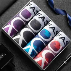 新品　Ｌ　前閉じ　抜群の伸縮性 メンズ 下着 ボクサーパンツ　4枚セット　激安