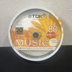 TDK 音楽用 CD-R 80分 20枚入 Dear MUSIC