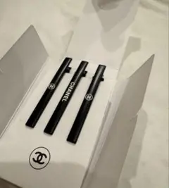 CHANEL ブラックヘアピン 3本セット　ノベルティ