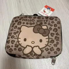 ハローキティ　キャリーケオンバッグ　日焼けキティ　ヒョウ柄