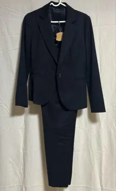 ネイビー ストライプ パンツスーツ　9号