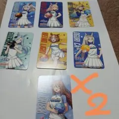 ウマ娘ラウンドワンコラボカード7種類コンプリート2セット オマケ付き