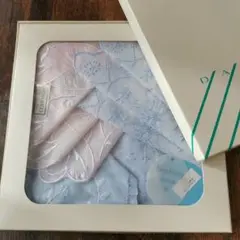 新品 箱付き NINA RICCI シルク刺繍ハンカチ3枚セット