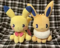 サイコソーダ・リフレッシュ　ぬいぐるみ　イーブイ　ピカチュウ　ポケモンセンター