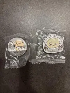 ちいかわ　くら寿司　ハチワレラッコ缶バッジとマグネットセット