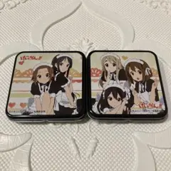 けいおん チロルチョコ 缶 唯 澪 律 紬 梓