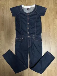 エックスガール　STAR POCKET デニム　オールインワン　つなぎ服のサムネイル
