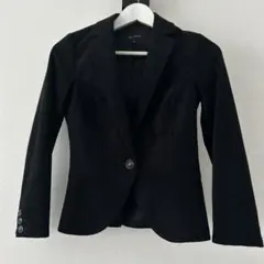 ブラック シングルボタンジャケット