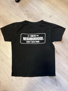 120 ネイバーフッド　Tシャツ キッズ　ブラック