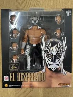 【新品】エル・デスペラード フィギュア 白黒マスク ストームコレクティブルズ エル・デスペラード選手の海外製アクションフィギュア(2種)を闘魂SHOP