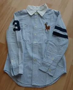 Ralph Lauren ストライプ ポロシャツ S（8）140
