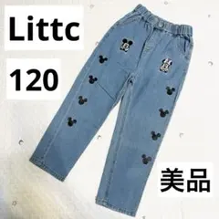 【美品】Littc リトシー　ミッキー ミニー　デニムパンツ　120
