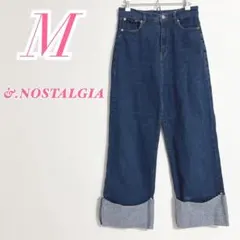 &.NOSTALGIA ワイドデニムパンツ Mサイズ インディゴブルーのサムネイル