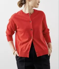 【未着用】Deuxieme Classeクルーネックニットカーディガン