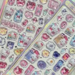 新品未使用　サンリオ　ハローキティー　ぷっくり　シール