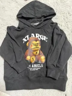 XLARGE KIDS ブラック パーカー 90(S)