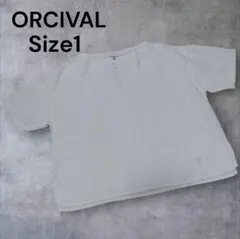 ORCIVAL ボートネックリネンプルオーバー 半袖 シャツ　ゆったり　ホワイトのサムネイル