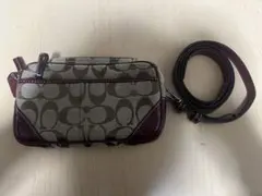 美品　coach シグネチャーウエストポーチ
