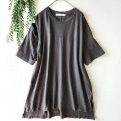 完売品 アメリカンホリック『M』肩オーブンカット チャコールグレー チュニックのサムネイル