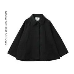 2024 マルゥユナイテッドアローズ ステンカラーミドルコート 36 ブラック