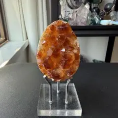 シトリン ハート 天然石置物 台座付き！ - メルカリ