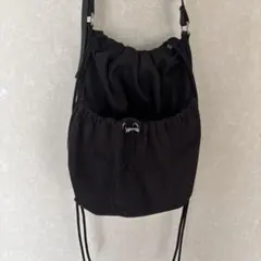 【ZARA】 ナイロンバケットバッグ　ドロスト　ショルダーバック 美品