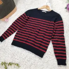 【robe】 ローブ 長袖ニットセーター ボーダー お洒落♡ 可愛い♡ サイズFのサムネイル