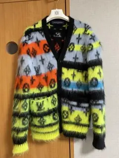LOUIS VUITTON モノグラム モヘアカーディガン マルチカラー
