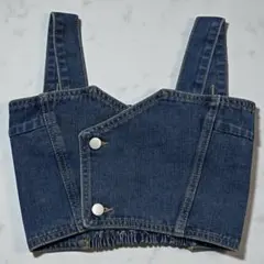 GRL グレイル デニムビスチェ キャミソール XS インディゴ
