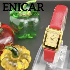 【希少・美品】エニカ タンクスクエア ゴールド クォーツ レディース腕時計のサムネイル