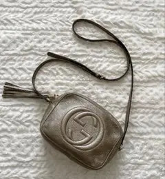 GUCCI♡ソーホーショルダーバッグ♡斜めがけ可能♡グレージュ - メルカリ
