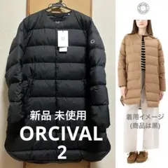 タイムセール新品未使用ORCIVALオーシバルレディースダウンコート(ブラック)