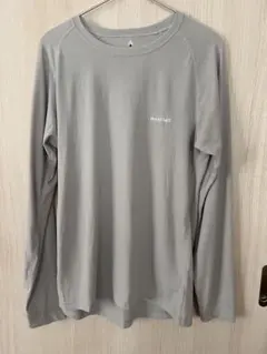 新品　モンベル　ジオライン L.W.ラウンドネックシャツ Men's XLグレー