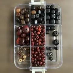 木製ビーズセット 収納ケース付き
