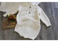 週末限定セール＊新品タグ付ケーブルニットカーディガン&ハーフパンツセットアップ