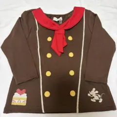 【新品未使用】ミッキーシェフ風 ディズニーキッズ トップス 90cm バースデイ