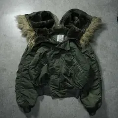 y2k archive 90s ALPHA 短丈 N-2B USA製 ファー