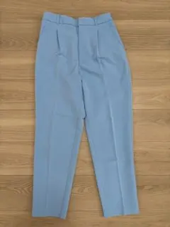 GU ジーユー　レディース　スラックス　ブルー　Lサイズ