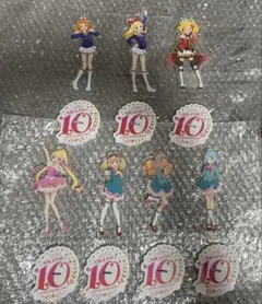 アイカツ 星宮いちご アクリルスタンド 10周年 ドレス 制服 キティ