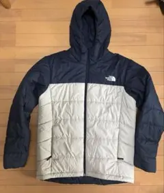 ノースフェイス フード付き中綿ジャケット 黒 ベージュ リバーシブル